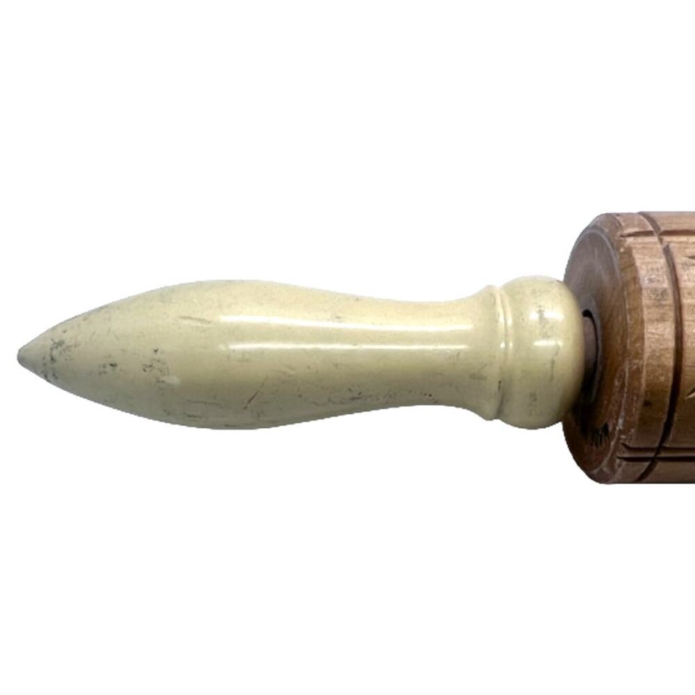 Springerle Cookie Press Rolling Pin 12 Designs Made in USA 14" Vintage - Picture 5 of 7